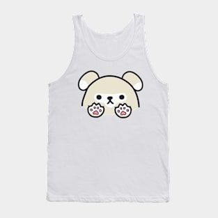 cute kawaii light grey dog Tank Top